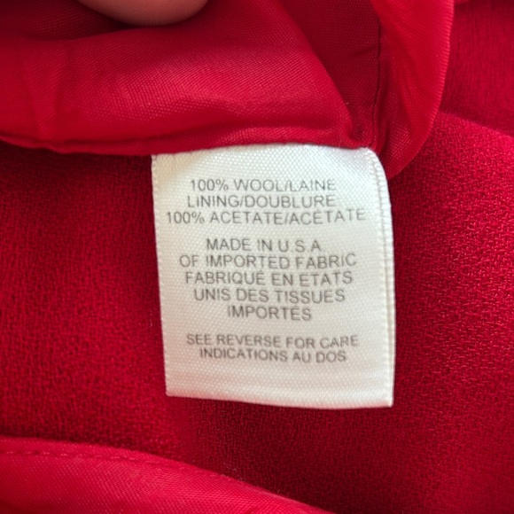 ❤️Women’s Talbots Red Wool Dress – Size 10 – Preloved - Picture 7 of 9